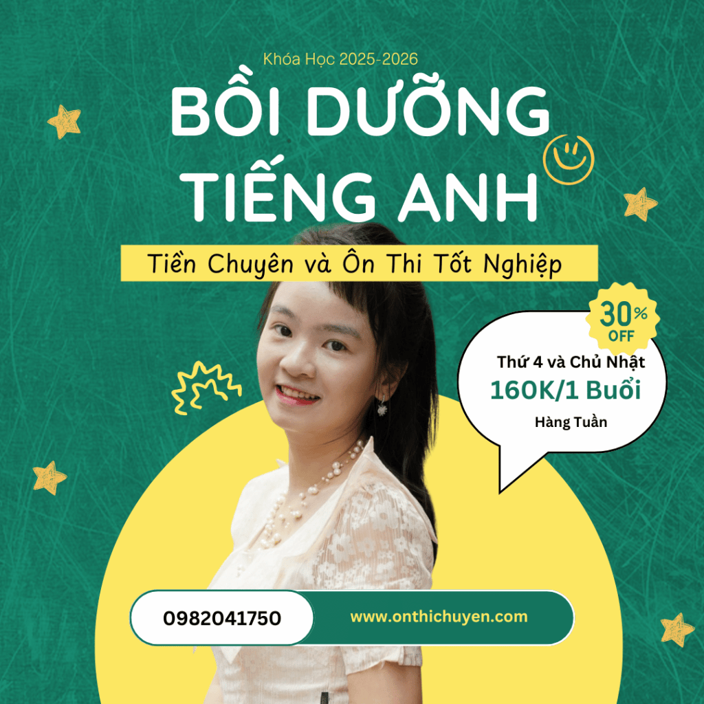 Lớp Bồi dưỡng tiếng anh 2025-2026